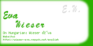 eva wieser business card